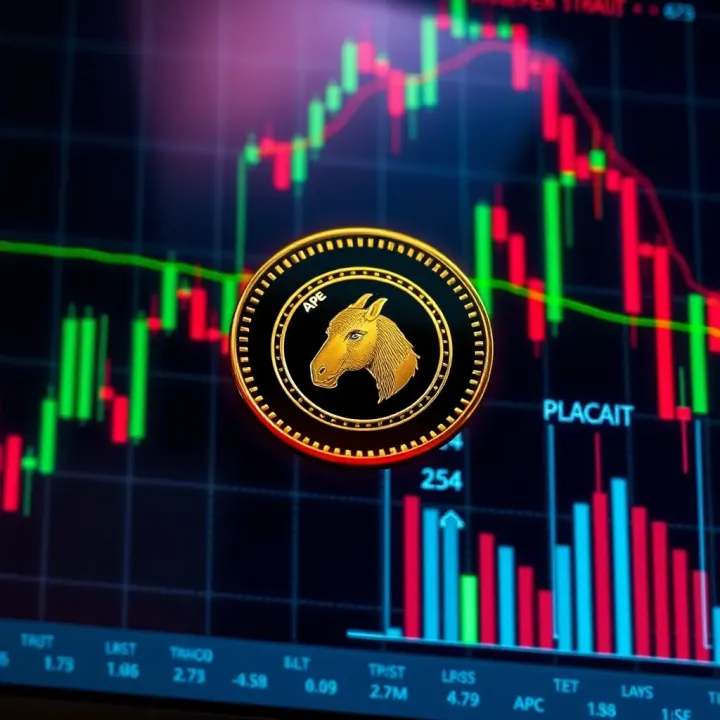 Technical chart with indicators highlighting key signals for Ape Coin trading strategy