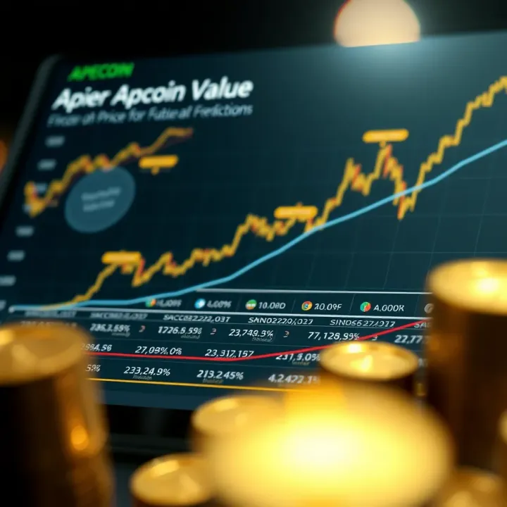 Chart illustrating factors influencing ApeCoin value and future predictions