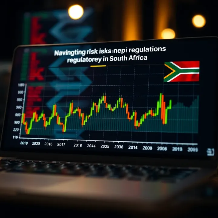 Graph showing risk management and regulatory considerations for South African traders in binary trading