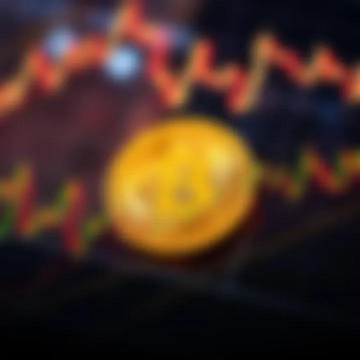 Graph showing Bitcoin price fluctuations influenced by global market trends