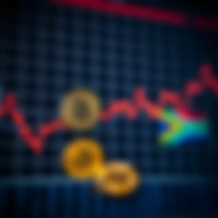 Graph showing bitcoin price fluctuations with South African rand currency symbols