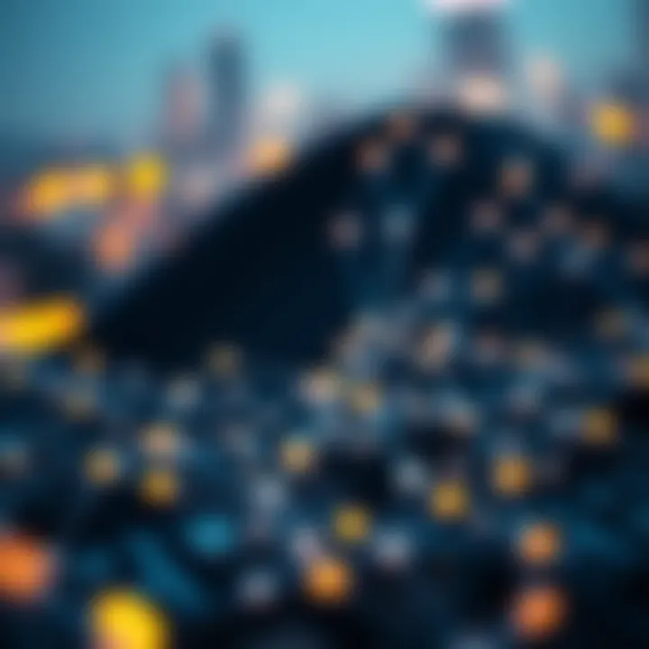 Conceptual digital illustration of blockchain and decentralized networks representing influence in crypto industry