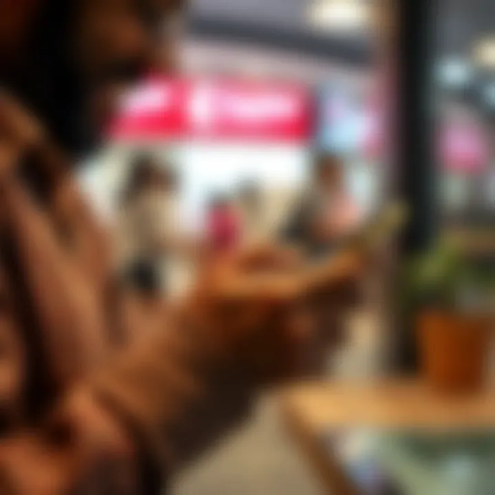 Managing and Minimising Capitec Withdrawal Charges Customer checking bank statement on mobile to track withdrawal charges