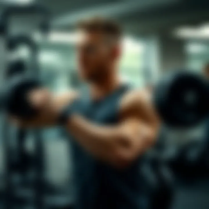 Carl Runefelt working out in a gym showcasing strength and fitness