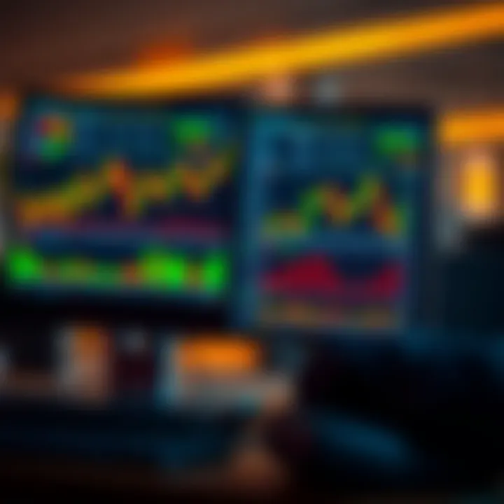 Overview of a digital trading platform displaying synthetic indices charts and market data