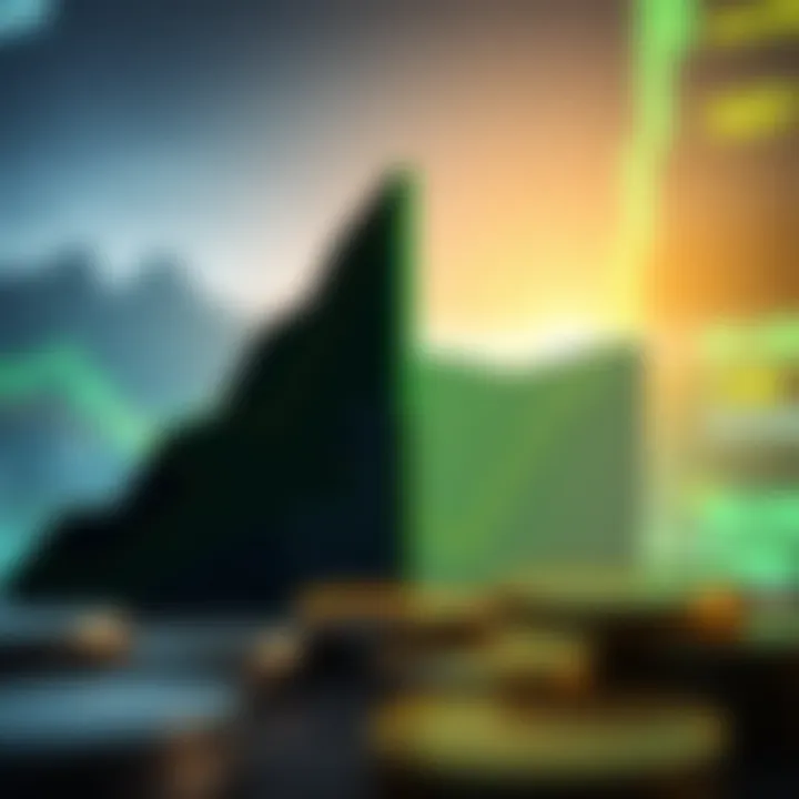 Graph showing upward trend in digital currency adoption with South African flag elements