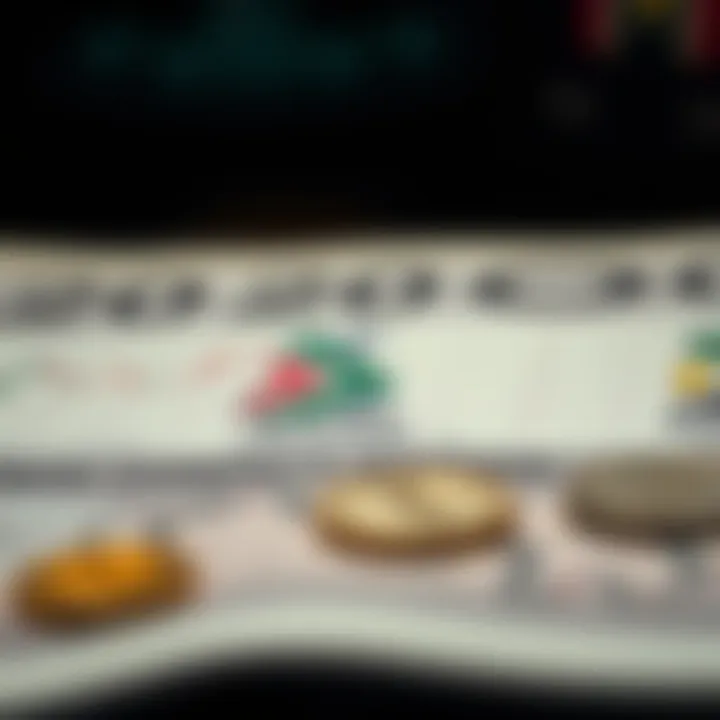 Diagram illustrating economic indicators and geopolitical factors impacting currency values