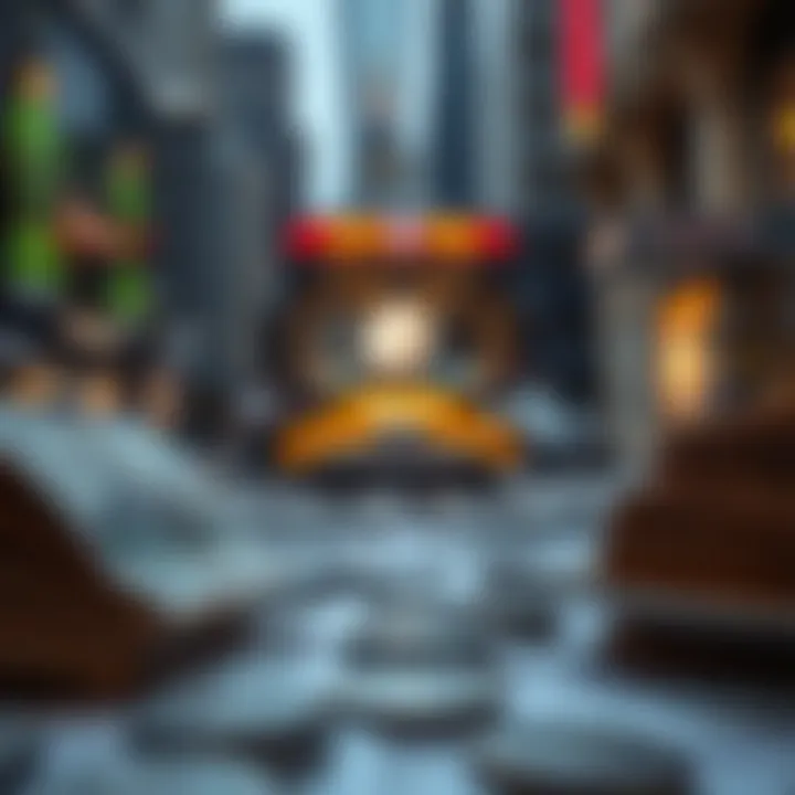 Illustration of economic indicators and geopolitical events affecting currency exchange dynamics