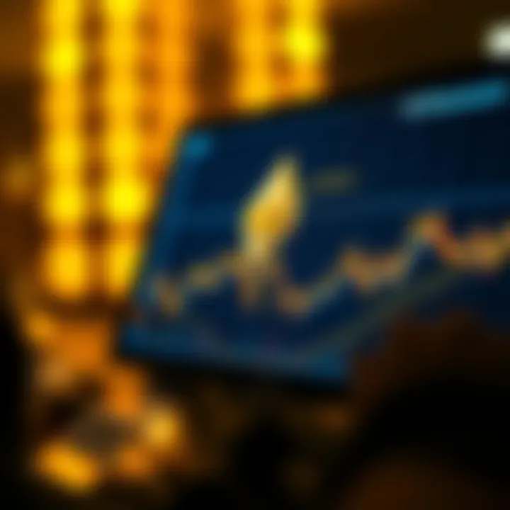 Graph displaying Ethereum's price trends and market behavior over time