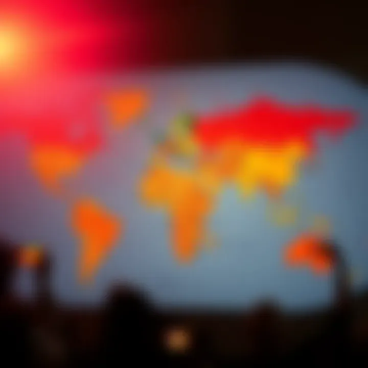 Global map highlighting the spread and influence of the Five Percent Nation with specific focus on South Africa