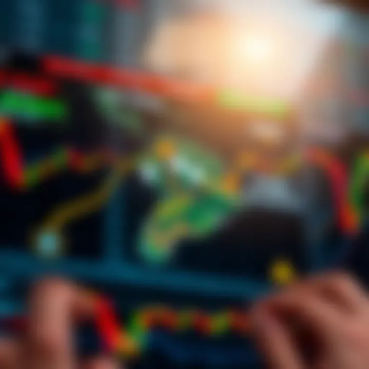 Real-Time Forex Market Alerts for South African Traders Illustration of a digital map highlighting South Africa with forex market graphs and notification icons