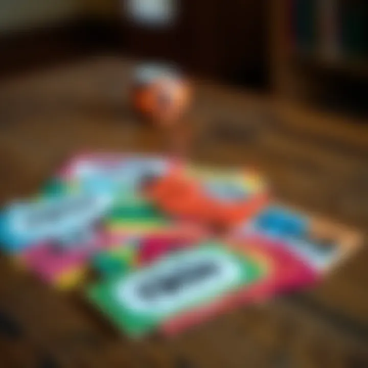 Colorful lottery tickets scattered on a wooden table representing chances to win cash competitions in South Africa