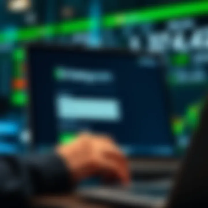 User completing an online account registration form on a digital platform
