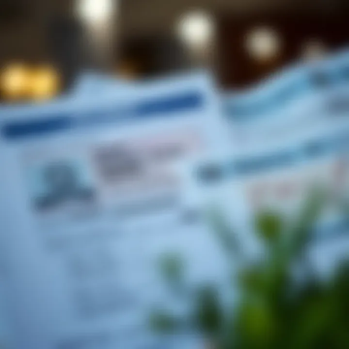 Visual representation of document verification icons including ID card and proof of address