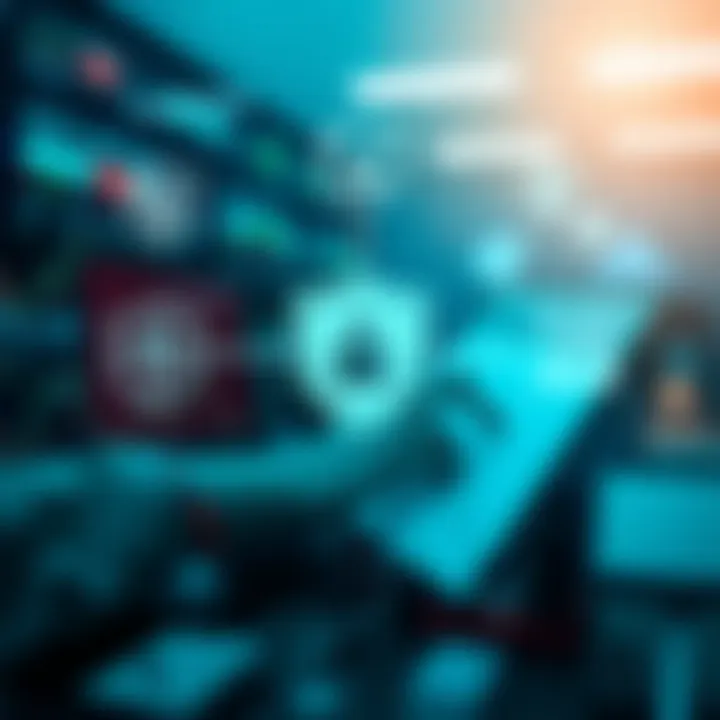 Trust and Regulatory Compliance of Headway Broker Illustration showing secure online trading environment with regulatory symbols and shield icons