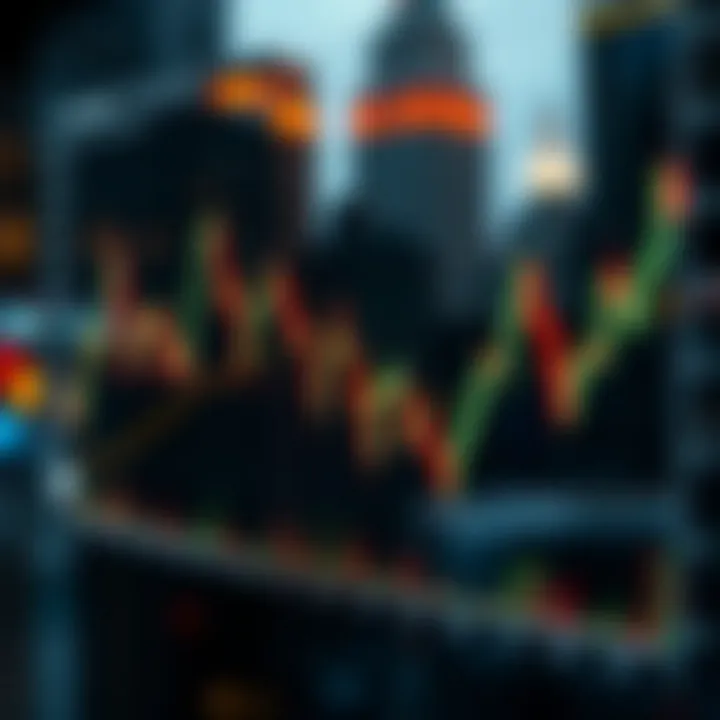 Graph depicting typical market volatility and trading volume during the New York trading hours
