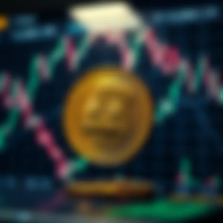 Graph showing fluctuating price trends of Pepe meme cryptocurrency on a digital trading platform