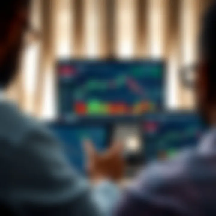 Multiple devices including smartphone, tablet, and laptop displaying Pocket Option trading platform