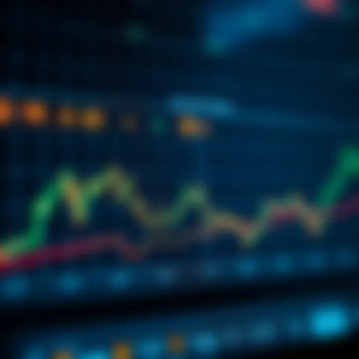 Graph depicting currency exchange rate fluctuations over time
