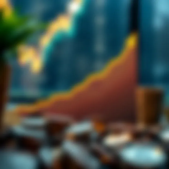 Graph showing upward trend symbolizing successful investment growth