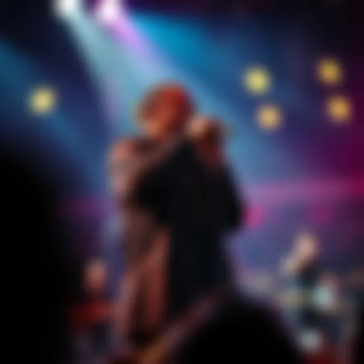 Ref Wayne performing on stage with vibrant lighting highlighting his presence