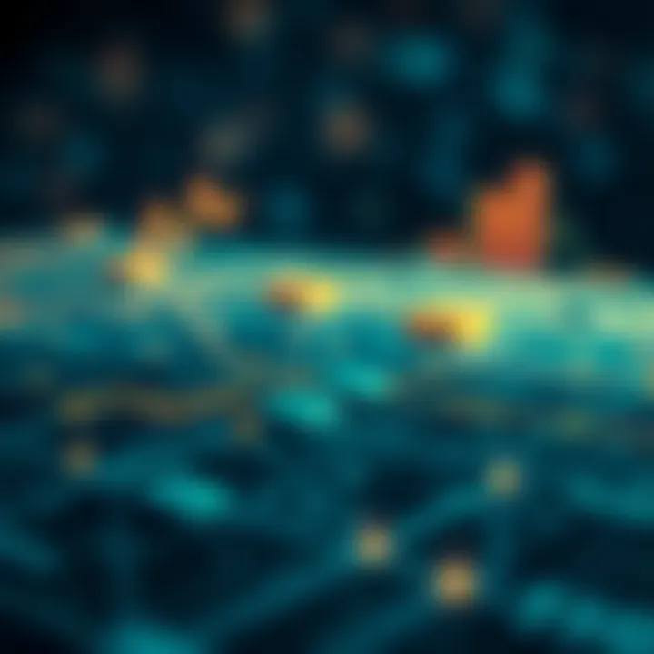 Diagram illustrating Ripple XRP blockchain network and transaction flow