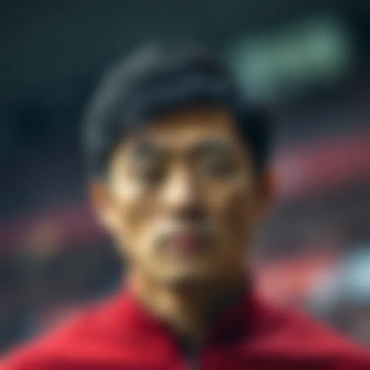 Focused Portrait of Takashi Kotegawa Portrait of Takashi Kotegawa showcasing determination and focus