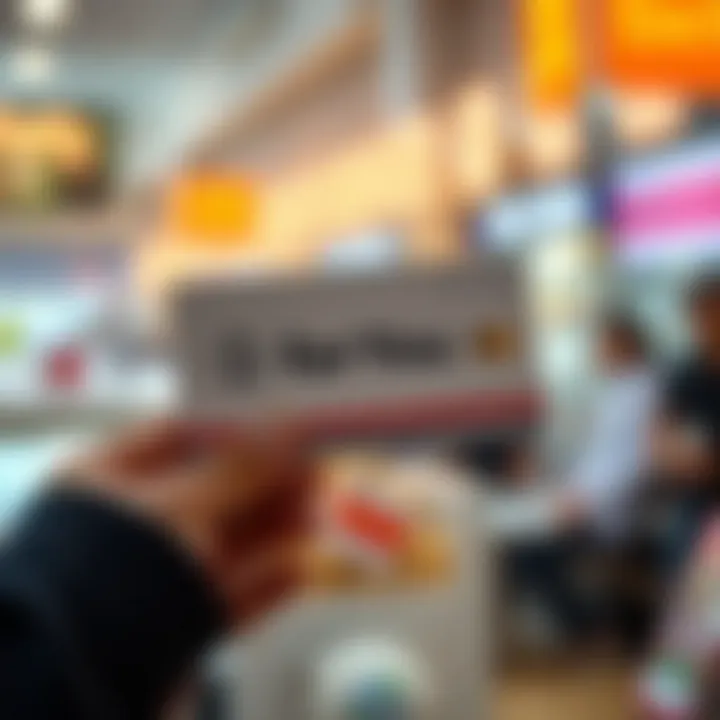Illustration of a digital voucher card with an icon representing savings and rewards