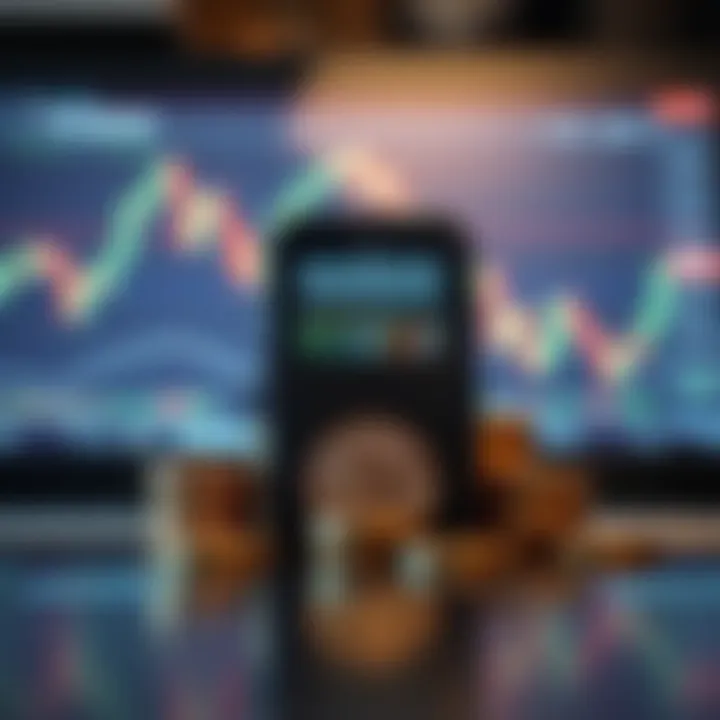 Illustration showing a digital wallet and trading charts symbolizing FXOpen no deposit bonus offer