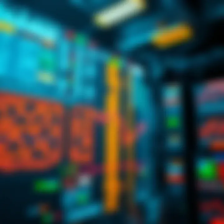 Visual representation of technology infrastructure supporting high-frequency forex trading