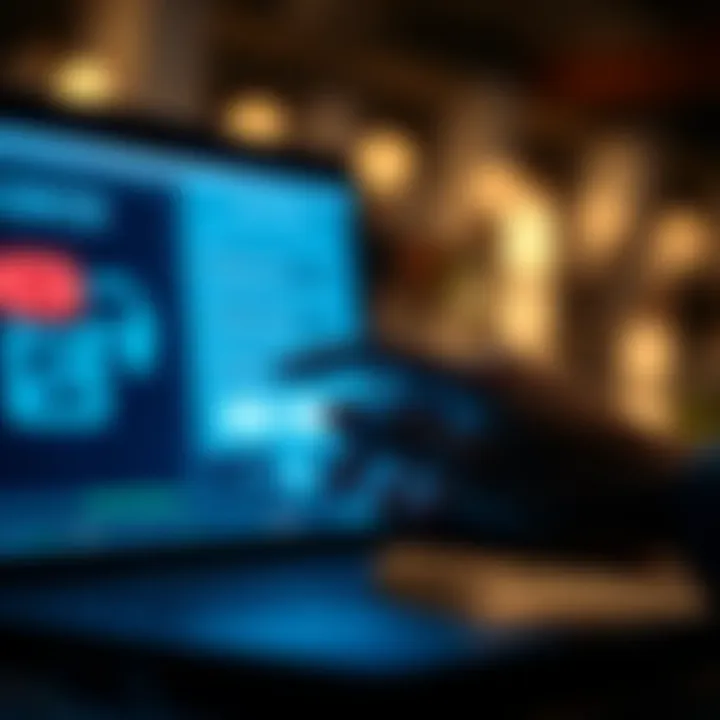 Graphic depicting user entering credentials to log into an online platform