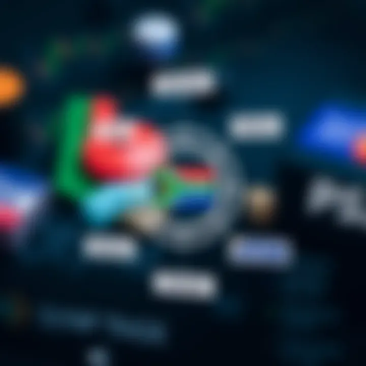 Diagram showing various payment methods accepted on Olymp Trade in South Africa