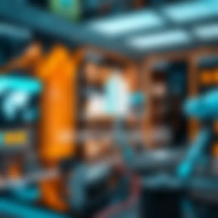 Graphical illustration of digital platform data flow highlighting trend forecasting models