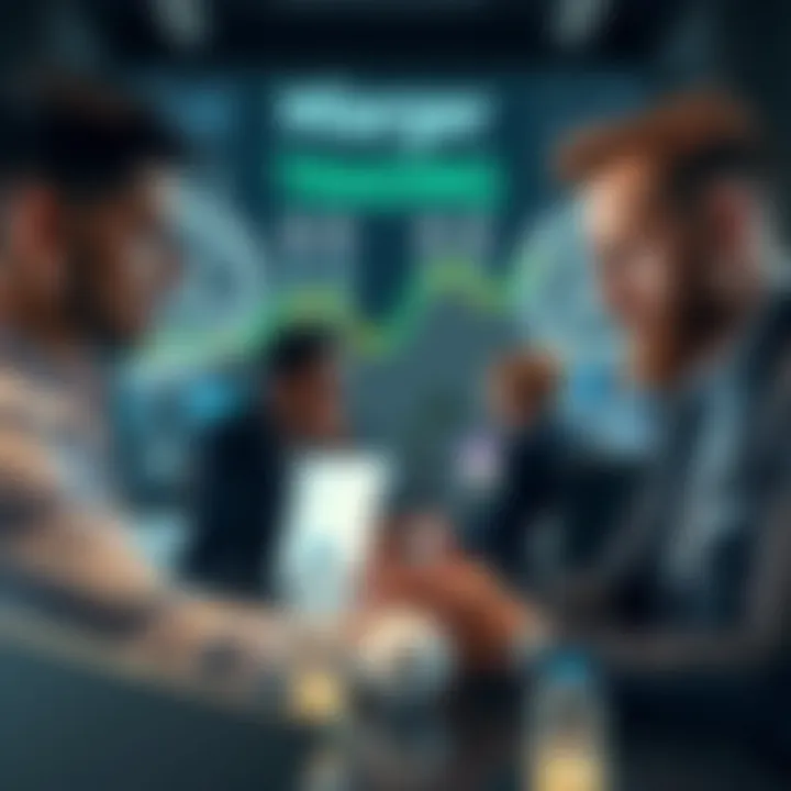 Conceptual graphic showing interaction between traders and proprietary trading firms with regulatory symbols