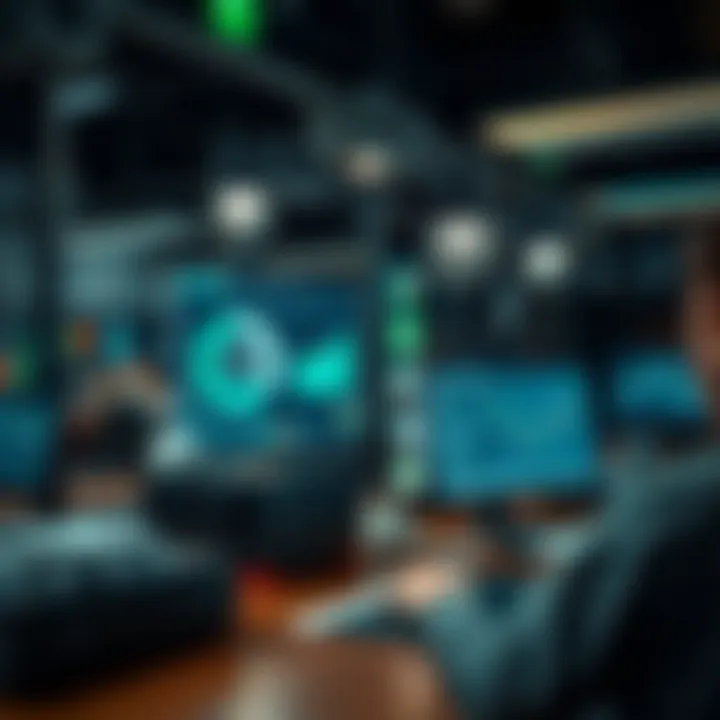 Graphical representation showcasing various practical applications and integration of Qutex in modern business and technology environments