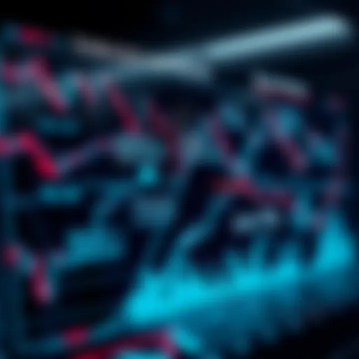 Diagram showing the interaction between automated trading algorithms and financial market data streams