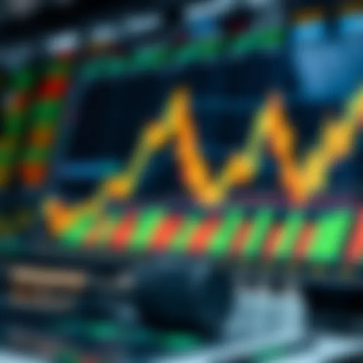 Conceptual illustration of financial charts and analytical tools used by traders in dynamic markets