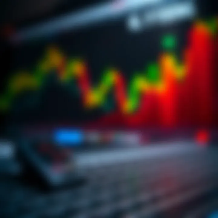 Graph showing upward trend representing growth in trading skills and success in funded trading