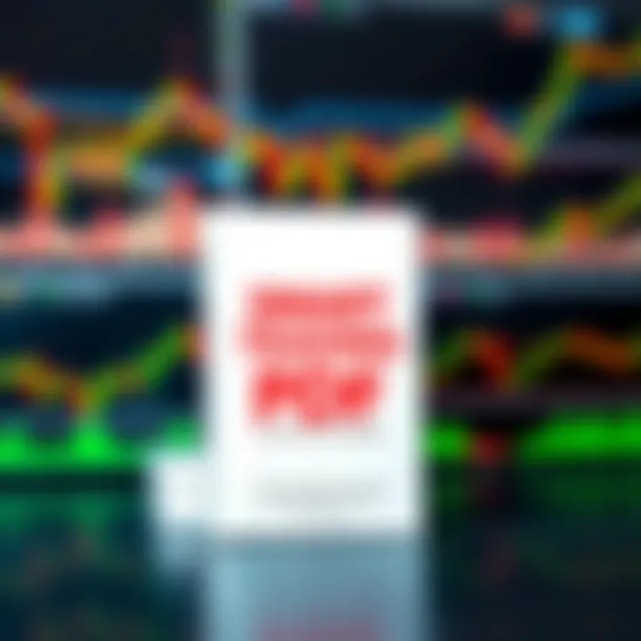 Book cover displaying the title Smart Trading Book PDF with graphical trading charts in the background