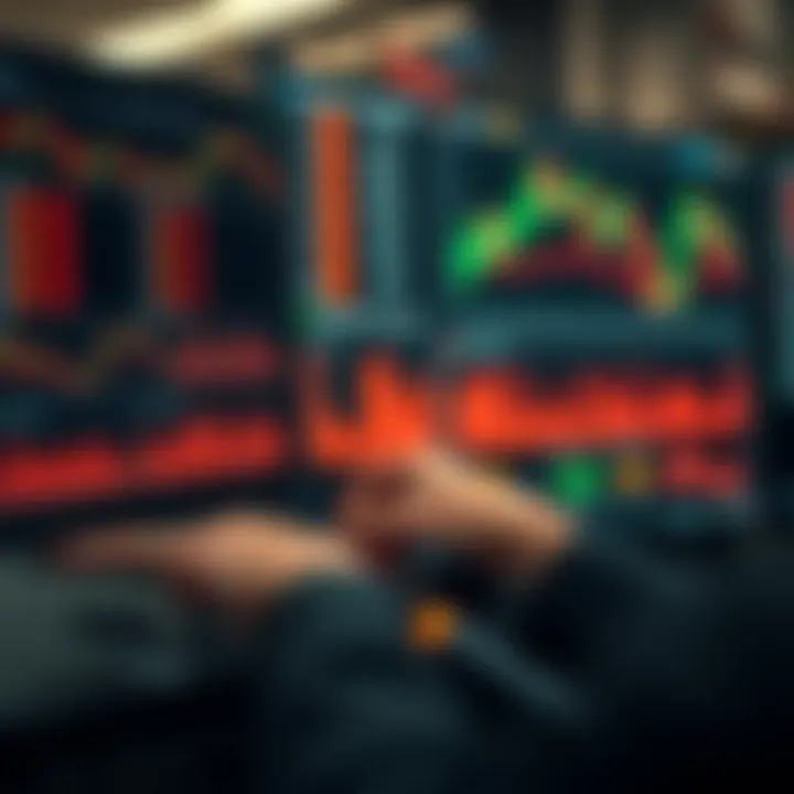 Conceptual illustration of unique analytical tools used in modern market trading