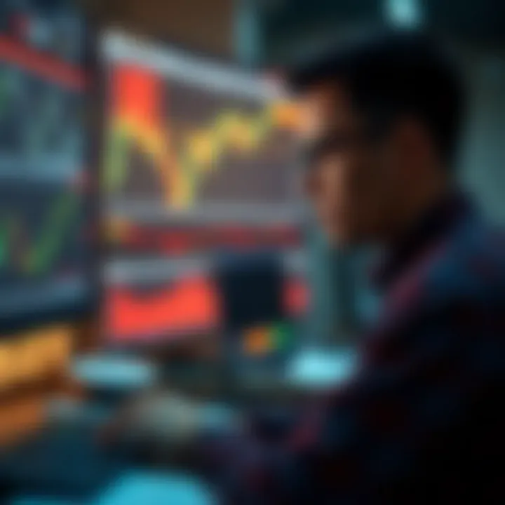 Using a Pip Profit Calculator for Currency Pair Analysis Forex trader analyzing currency pairs with pip value calculator on screen