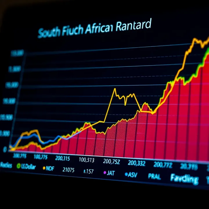 Trends in US Dollar to South African Rand Exchange Rates Graph depicting trends in US dollar to South African rand exchange rates over time