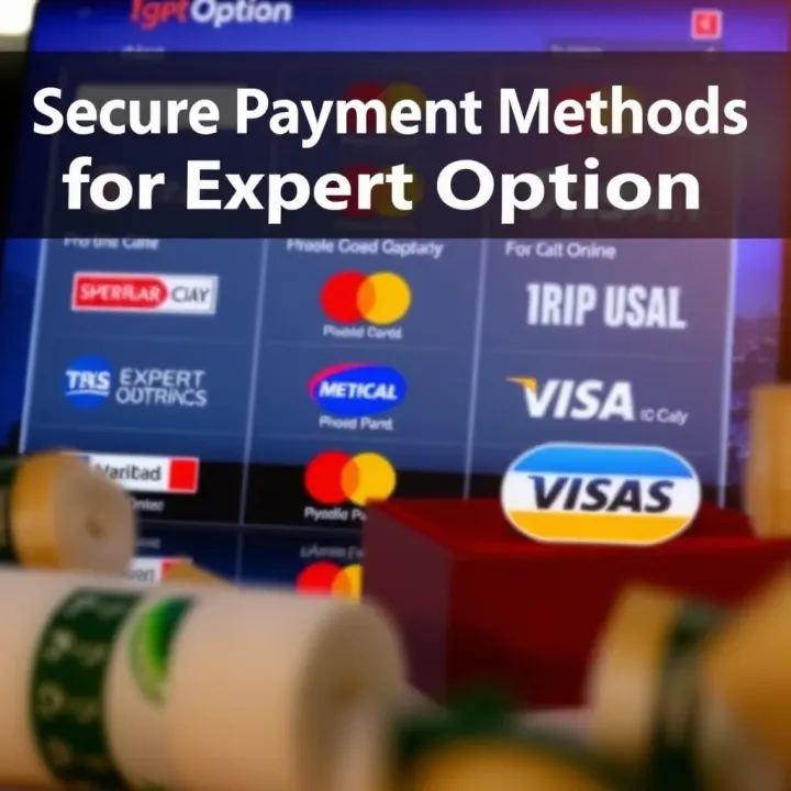 Graphic showing secure online payment methods available for trading platforms