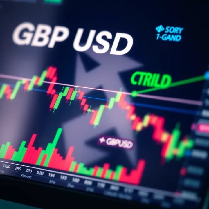 Chart illustrating geopolitical events impact on GBPUSD currency pair and technical analysis indicators