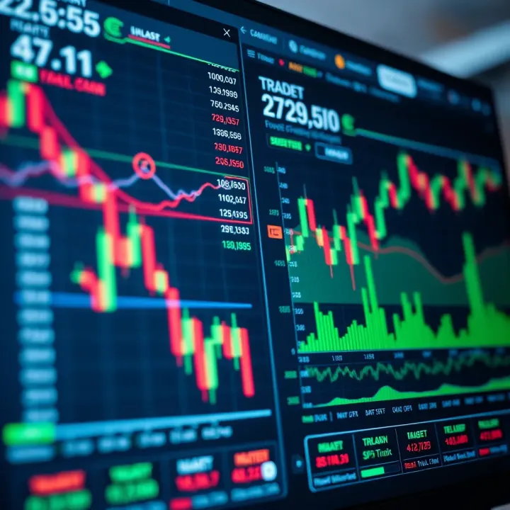 Illustration of trading platform interface and market data for IFX Brokers users