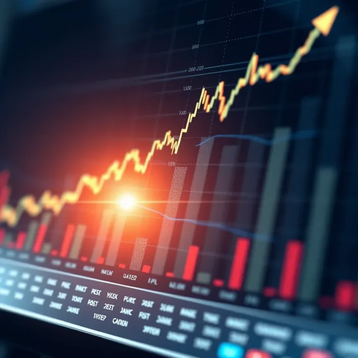 Financial chart with upward trend representing successful forex trading strategies in South Africa