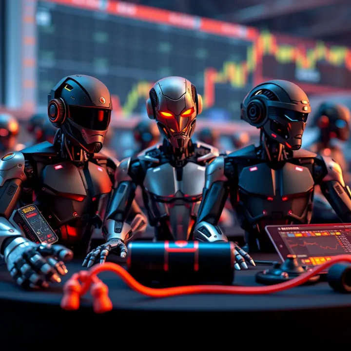 Visual representation of different popular trading bot types used in South African financial markets
