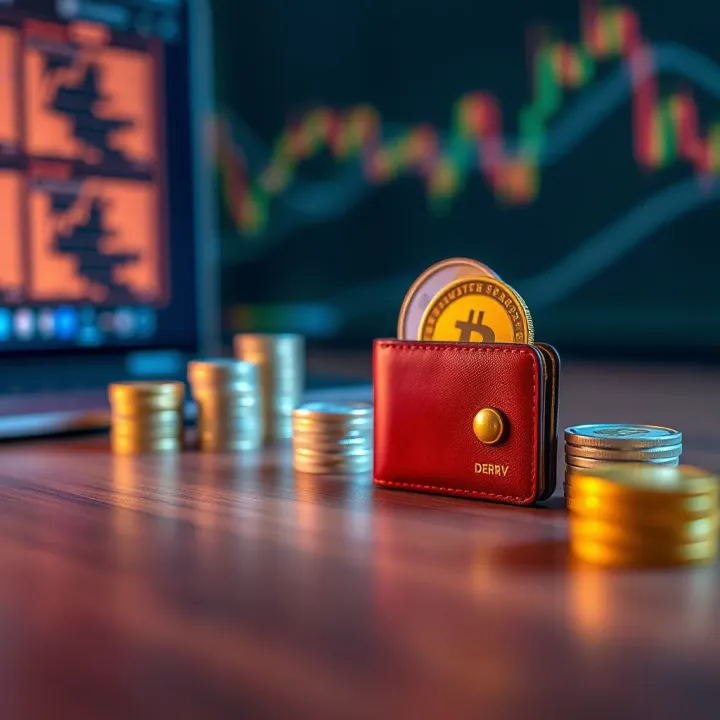 Digital wallet and currency icons representing online transaction speed