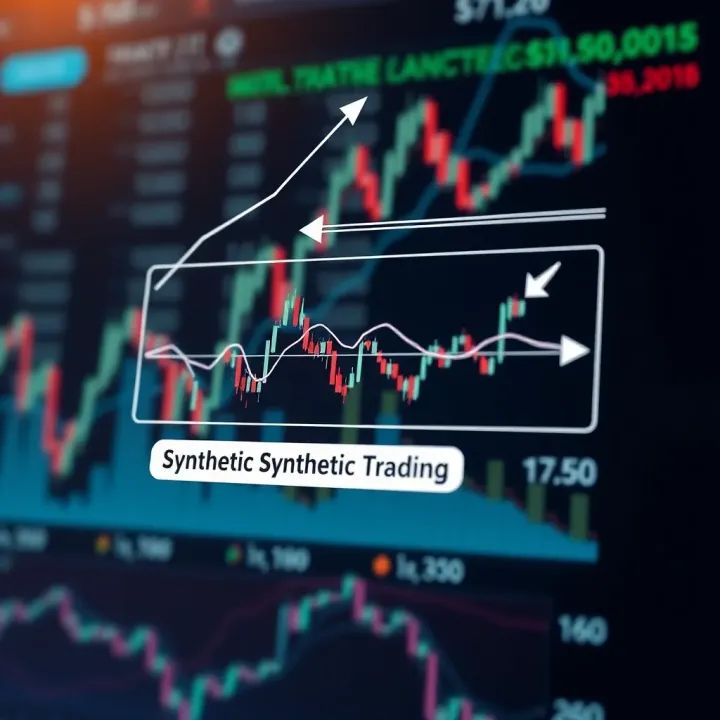 Diagram illustrating the concept of synthetic trading showing combined financial instruments replicating asset payoffs