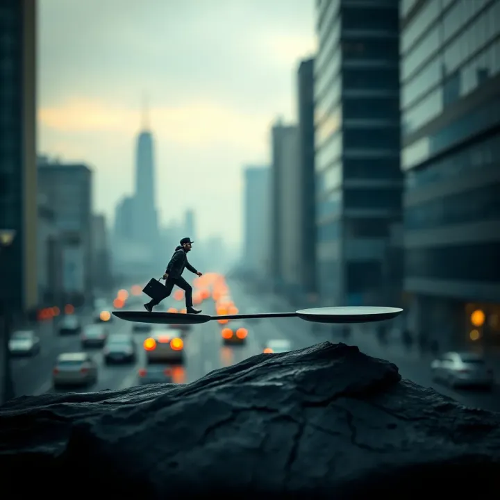 Visual representation of risk and opportunity balance in weekend trading